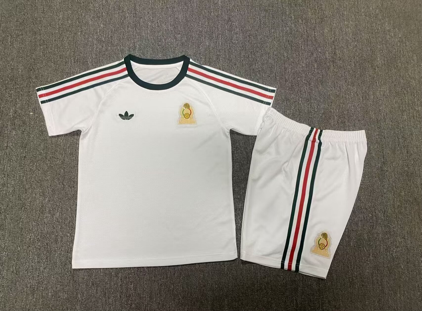 Kids-Mexico 1986 World Cup Away Soccer Jersey